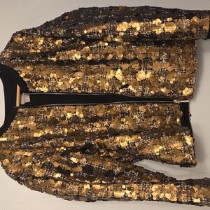 Chicos Sequin Bomber Vintage Charm  2